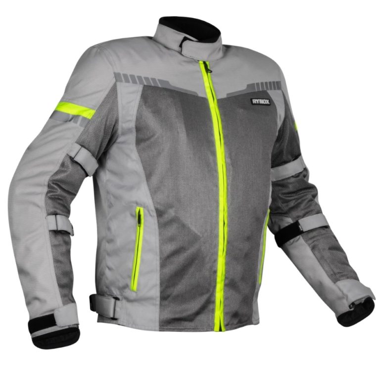 Rynox AIR GT V3 Riding Jacket - Black Hi Viz Green - Musaffir