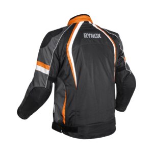Rynox Tornado Pro V3 Riding Jacket – Black Orange (With Rain & Thermal Liner)