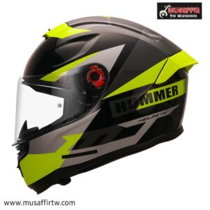 MT Helmet Hummer Quo B13 Gloss Flo Yellow