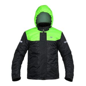 Viaterra M200 Rain Jacket – Black / Green