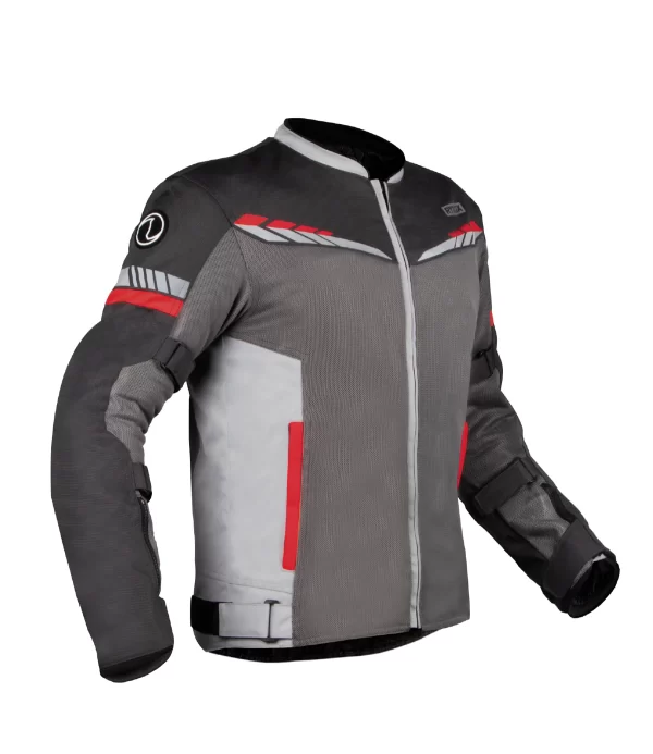 Rynox Air GT 4 Riding Jacket - Dark Grey Red