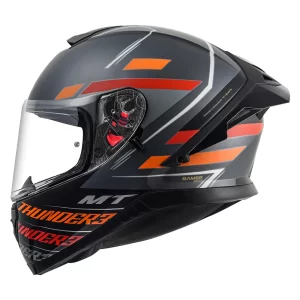 MT Helmet Thunder3 Pro Damer – Orange Black (Matt)