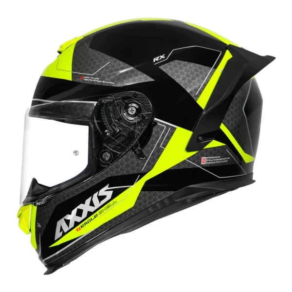 Axxis Helmet Eagle SV RX - Gloss Fl. Yellow