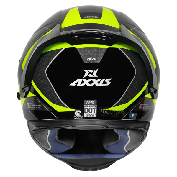 Axxis Helmet Eagle SV RX - Gloss Fl. Yellow - Image 5