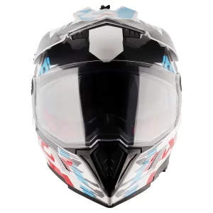 Axor X-Cross X1 Dual Visor Helmet – Gloss White Red