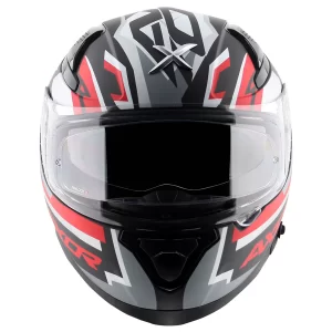 Axor Apex Streak Dull Black Red Helmet