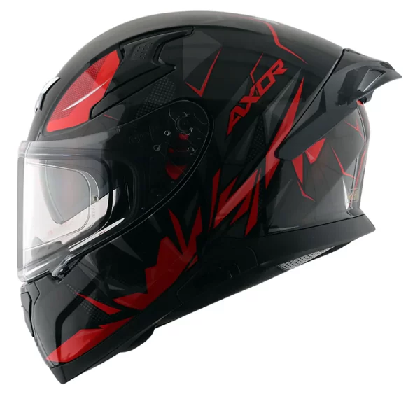 Axor Apex Hunter Helmet - Gloss Black Red - Image 3