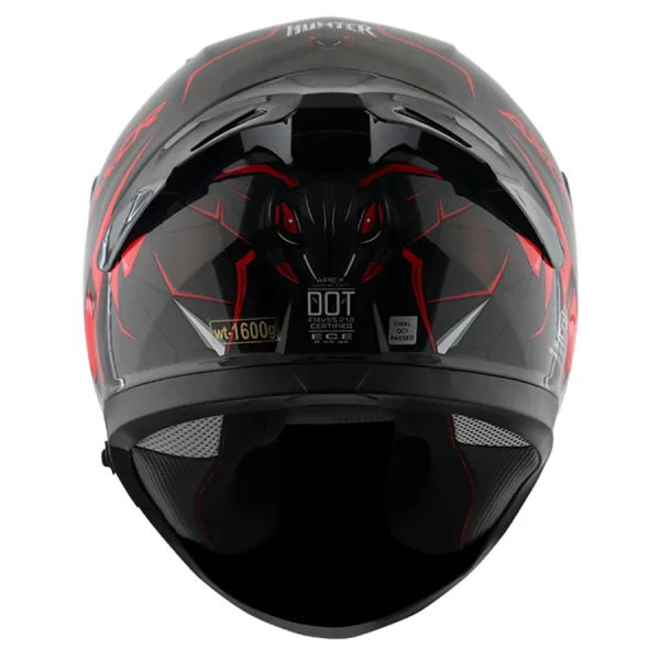 Axor Apex Hunter Helmet - Gloss Black Red - Image 7