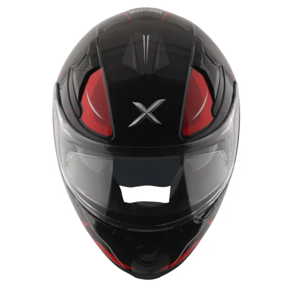 Axor Apex Hunter Helmet - Gloss Black Red - Image 9