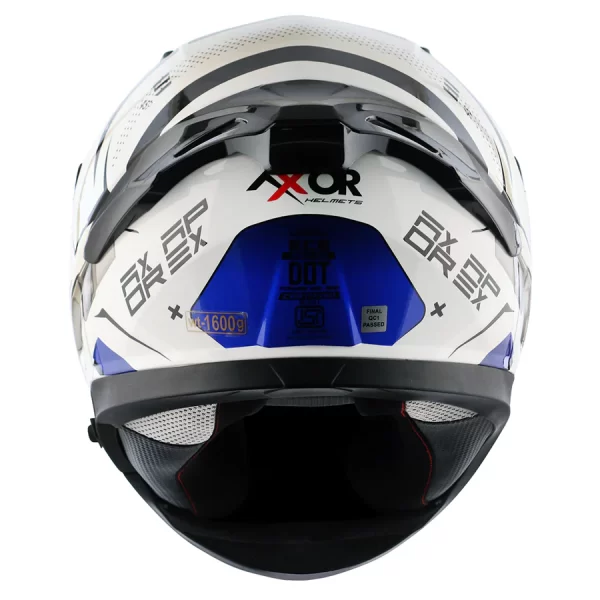 Axor Apex Hex-2 Helmet - Gloss White Blue - Image 4