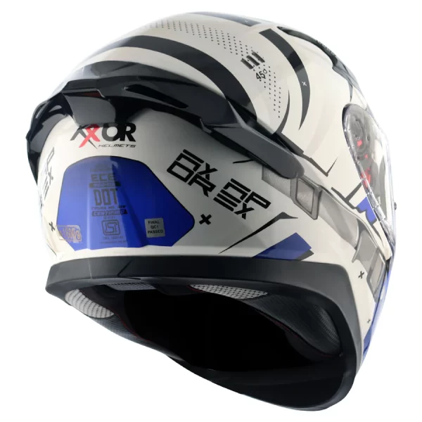 Axor Apex Hex-2 Helmet - Gloss White Blue - Image 5