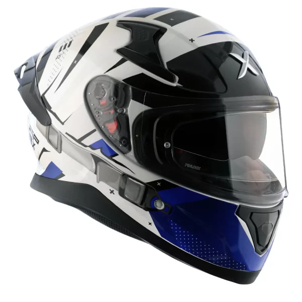 Axor Apex Hex-2 Helmet - Gloss White Blue - Image 7