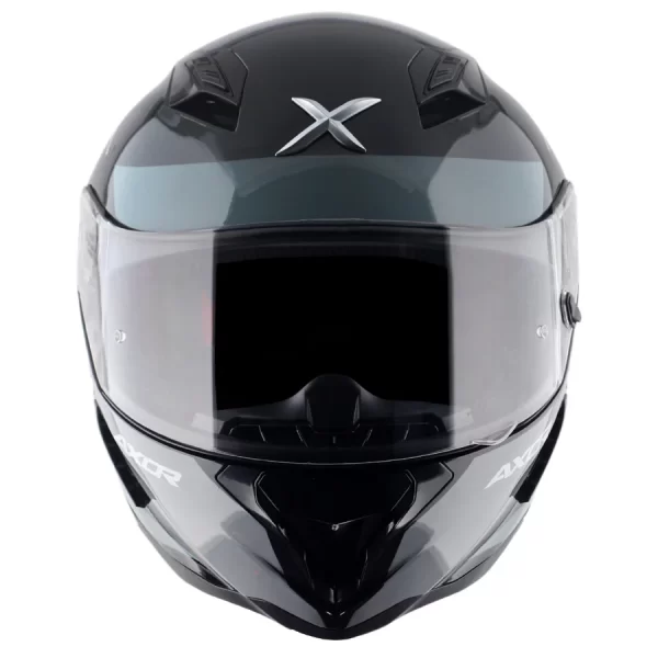 Axor Hunter Turbo Helmet - Gloss Black Grey - Image 3