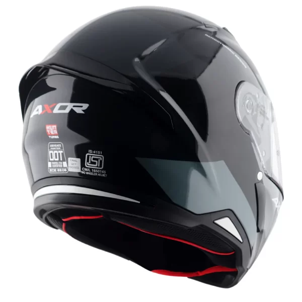 Axor Hunter Turbo Helmet - Gloss Black Grey - Image 6