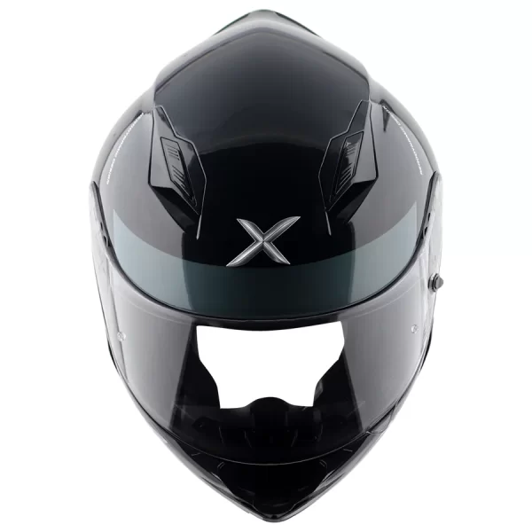 Axor Hunter Turbo Helmet - Gloss Black Grey - Image 9