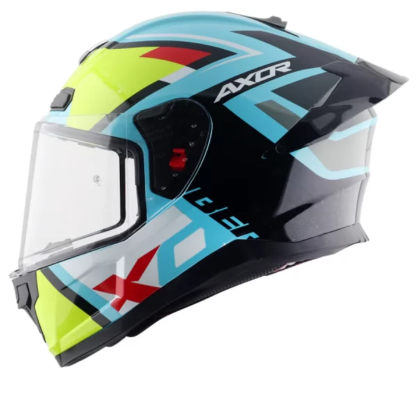 Axor Saber XSport Helmet - Gloss Black Neon Yellow - Image 3