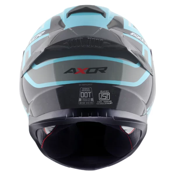 Axor Saber XSport Helmet - Gloss Black Neon Yellow - Image 5