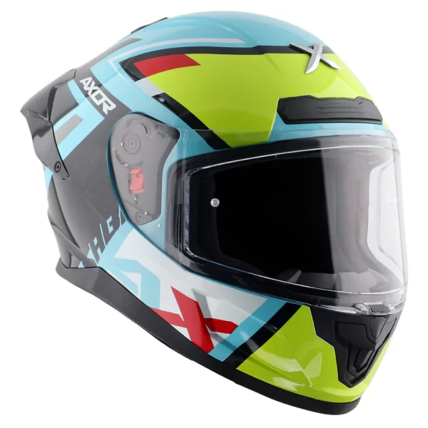 Axor Saber XSport Helmet - Gloss Black Neon Yellow - Image 8