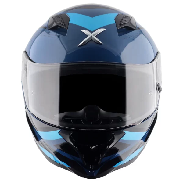 Axor Hunter Cornet Helmet - Gloss Dark Blue Blue - Image 3