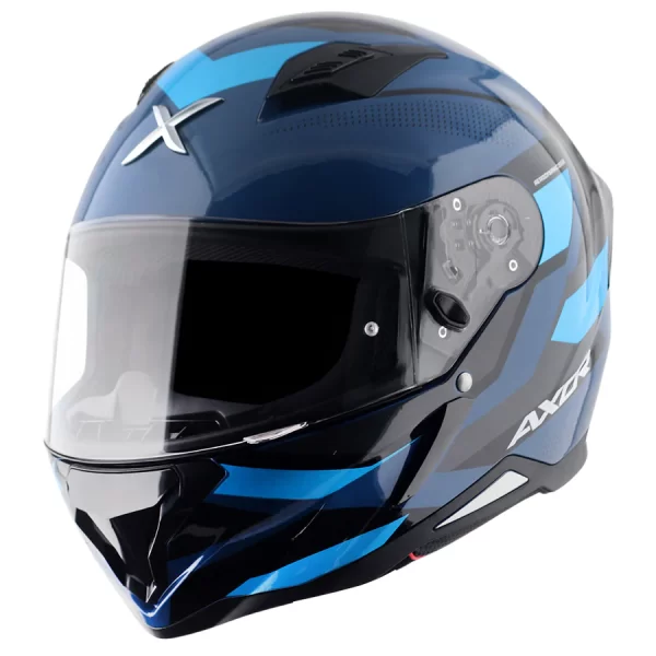 Axor Hunter Cornet Helmet - Gloss Dark Blue Blue