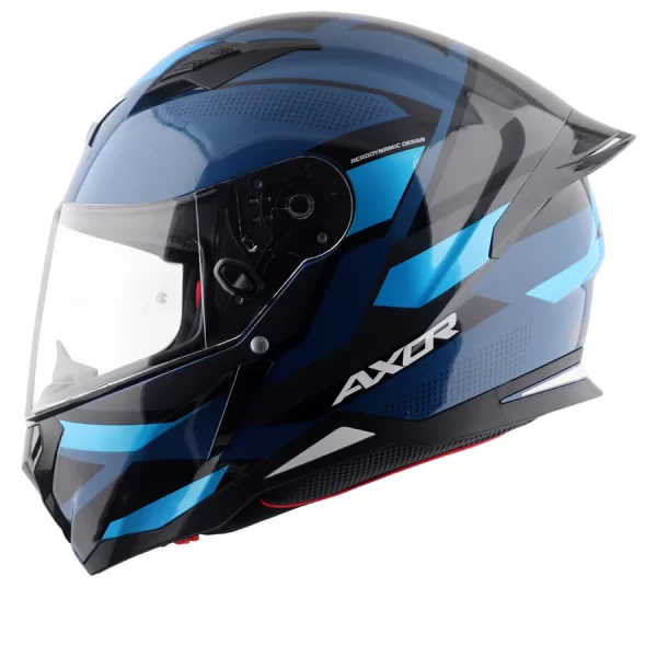 Axor Hunter Cornet Helmet - Gloss Dark Blue Blue - Image 2