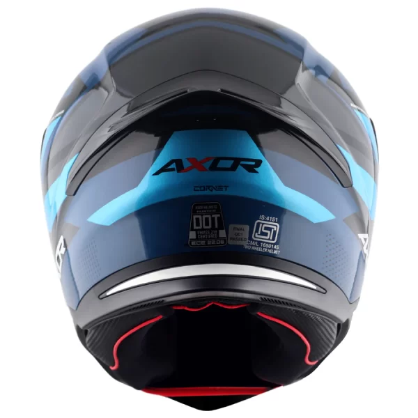 Axor Hunter Cornet Helmet - Gloss Dark Blue Blue - Image 5