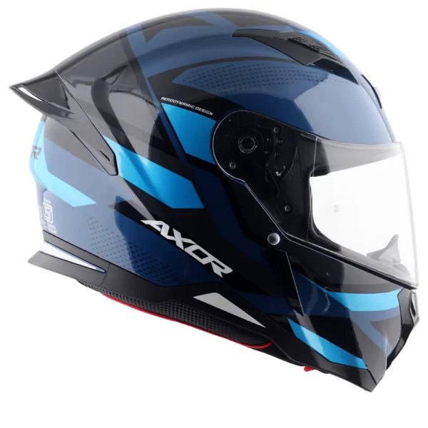 Axor Hunter Cornet Helmet - Gloss Dark Blue Blue - Image 7