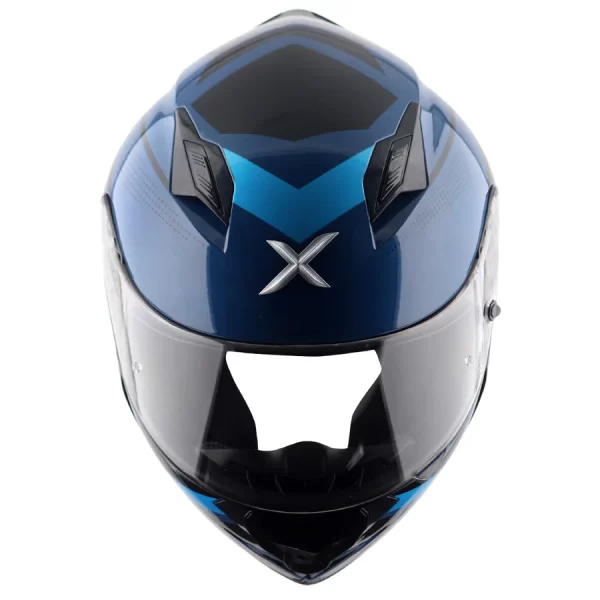 Axor Hunter Cornet Helmet - Gloss Dark Blue Blue - Image 9