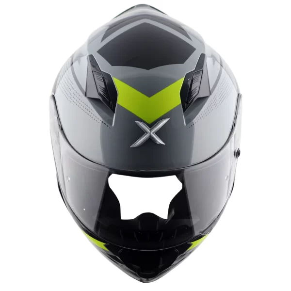 Axor Hunter Cornet Helmet - Gloss Nardo Grey Neon Yellow - Image 9