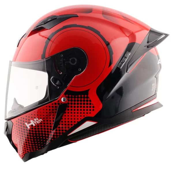 Axor Hunter Spear Helmet - Gloss Red Black - Image 2