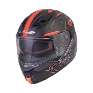 LS2 FF320 Stream Evo Zuko – Black Hi-Viz Orange