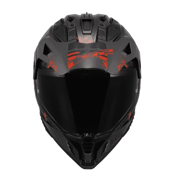 LS2 MX436 Pioneer II Crazy Gloss Black Red-06 - Image 2