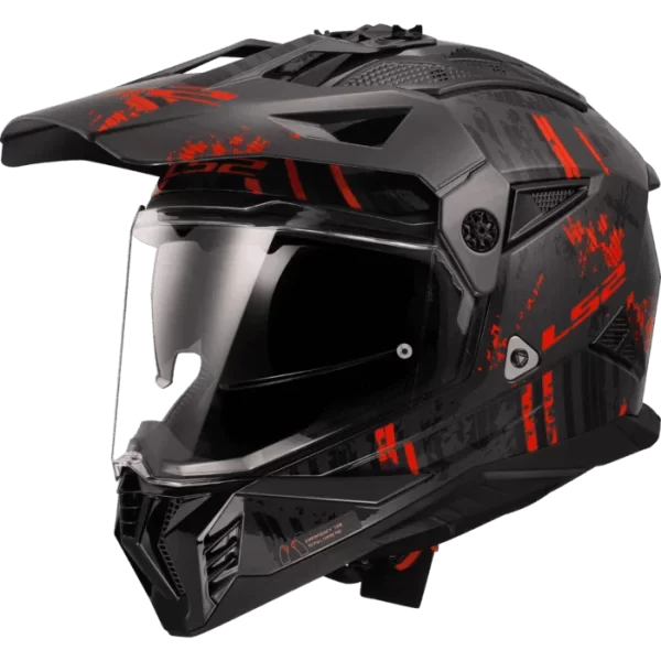 LS2 MX436 Pioneer II Crazy Gloss Black Red-06