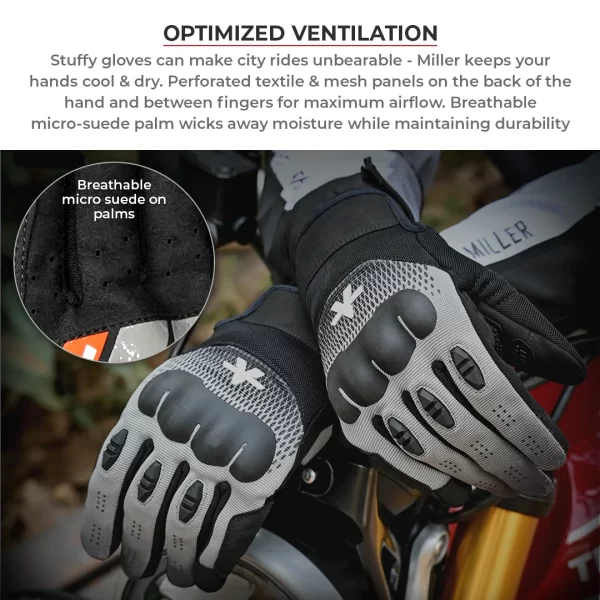Viaterra Miller Urban Motorcycle Riding Gloves - Image 8