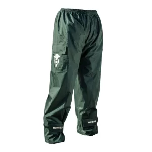 Mototech Hurricane TourPro Rain Overtrousers – Waterproof Pants with Cargo Pockets – Dark Grey