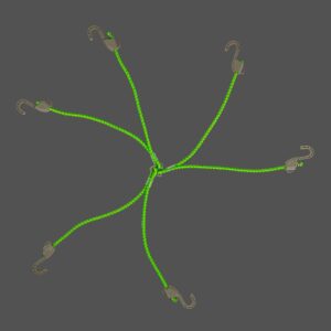 Mototech Reflective Hexapod Bungee Tie-down System – 32″ / 80cms – Neon + Grey