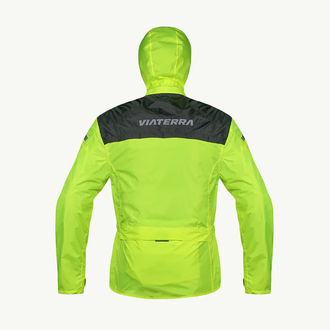 Viaterra M200 Compact Motorcycle Rain Jacket for Urban Monsoon Riding - Image 3