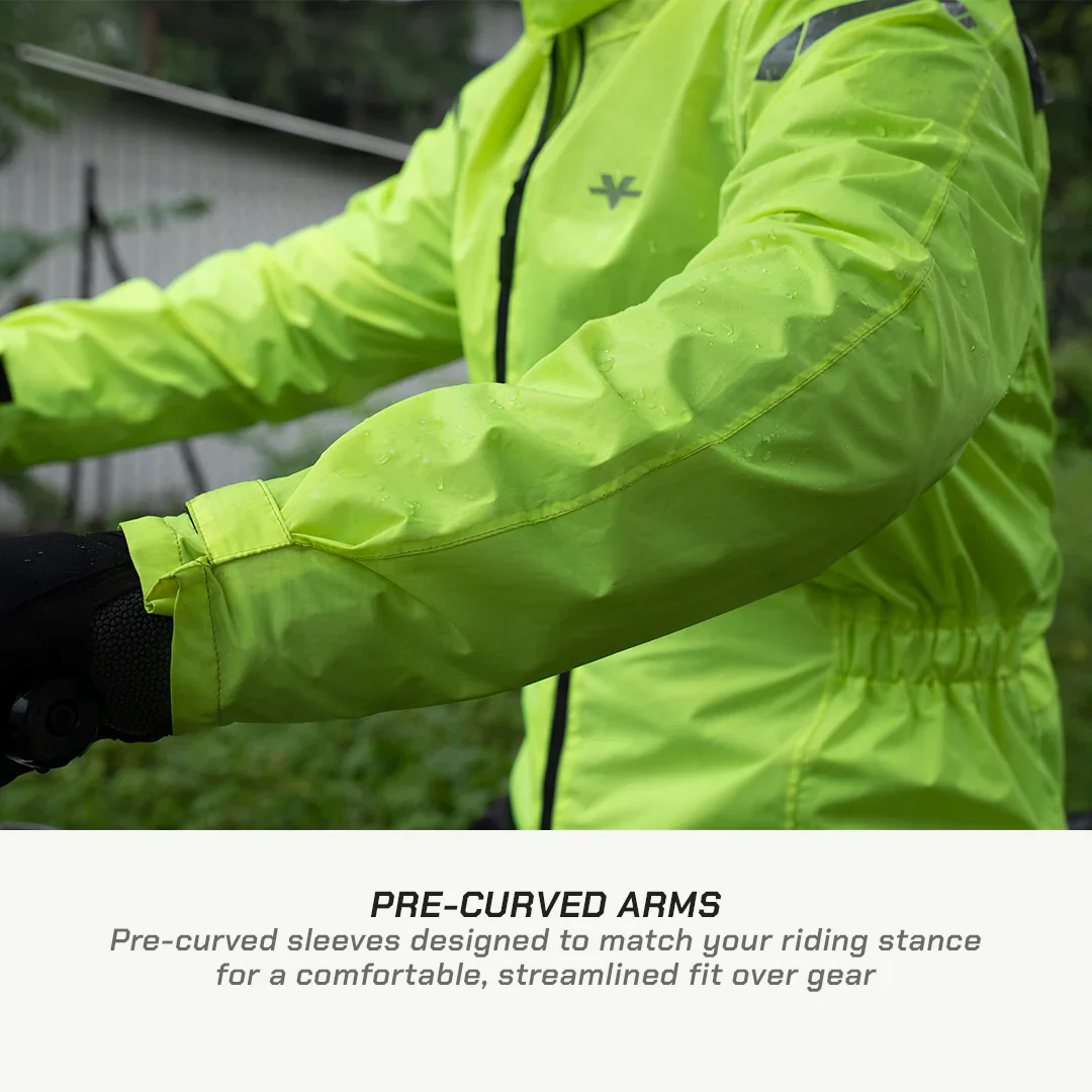 Viaterra M200 Compact Motorcycle Rain Jacket for Urban Monsoon Riding - Image 8
