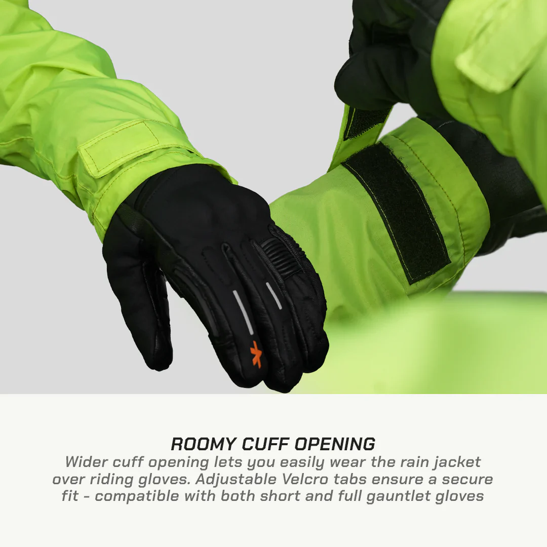 Viaterra M200 Compact Motorcycle Rain Jacket for Urban Monsoon Riding - Image 11