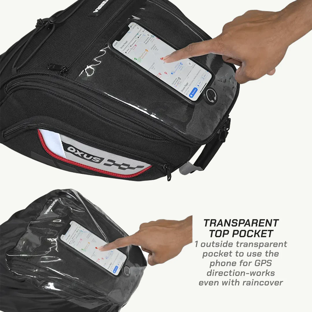 Viaterra Oxus Universal Motorcycle Tank Bag (Strap Based) - Image 5