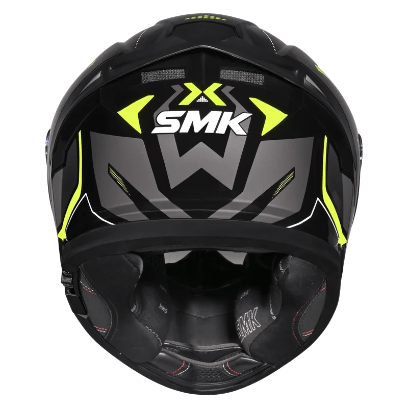 SMK Helmet Typhoon Azonix GL263 - Gloss Black Hi-Viz - Image 3
