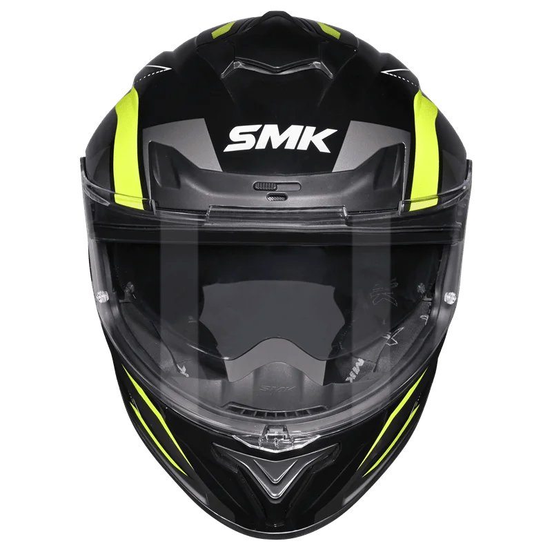 SMK Helmet Typhoon Azonix GL263 - Gloss Black Hi-Viz - Image 2