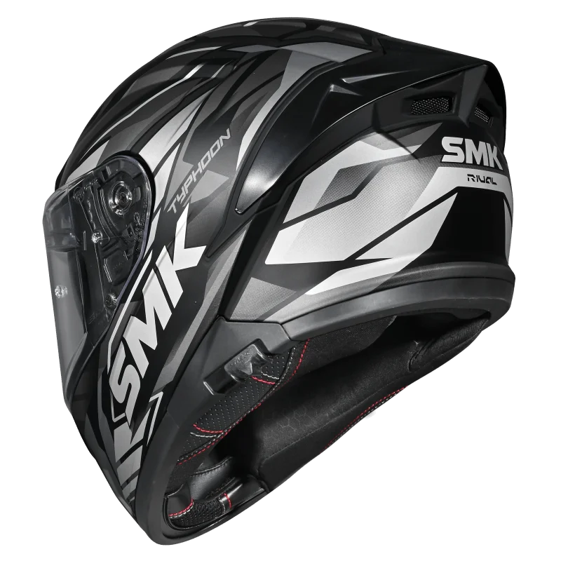 SMK Helmet Typhoon Rival MA266 - Matt Grey - Image 4