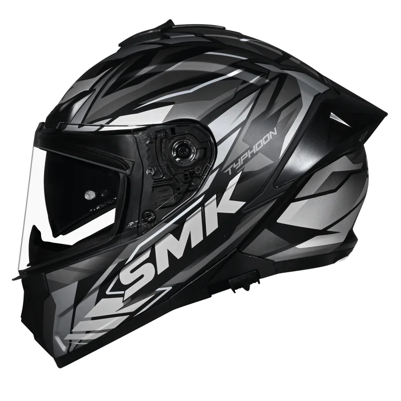 SMK Helmet Typhoon Rival MA266 - Matt Grey - Image 5