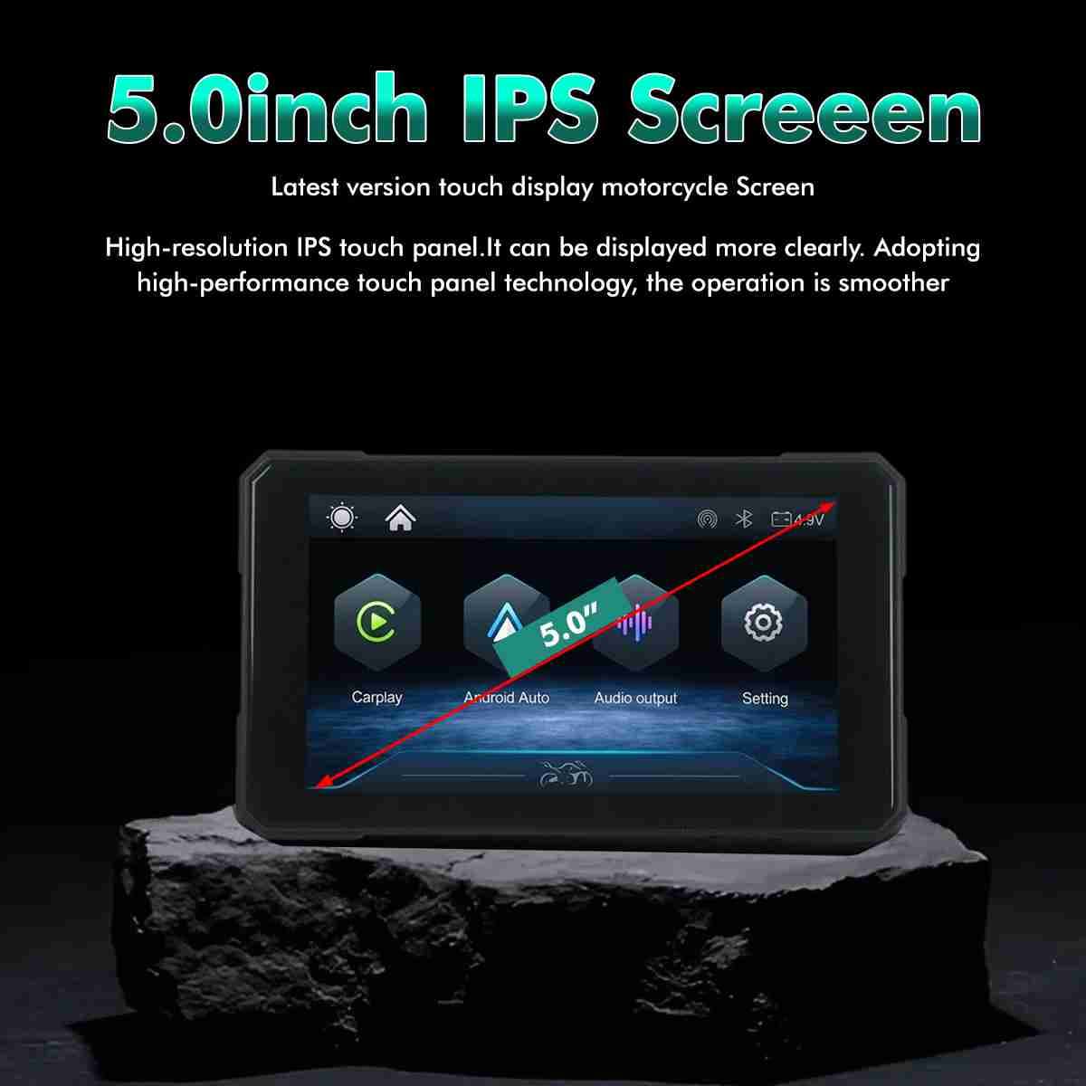 Simtac Quick Detachable Motorcycle GPS CarPlay & Android Auto system – M3 - Image 6