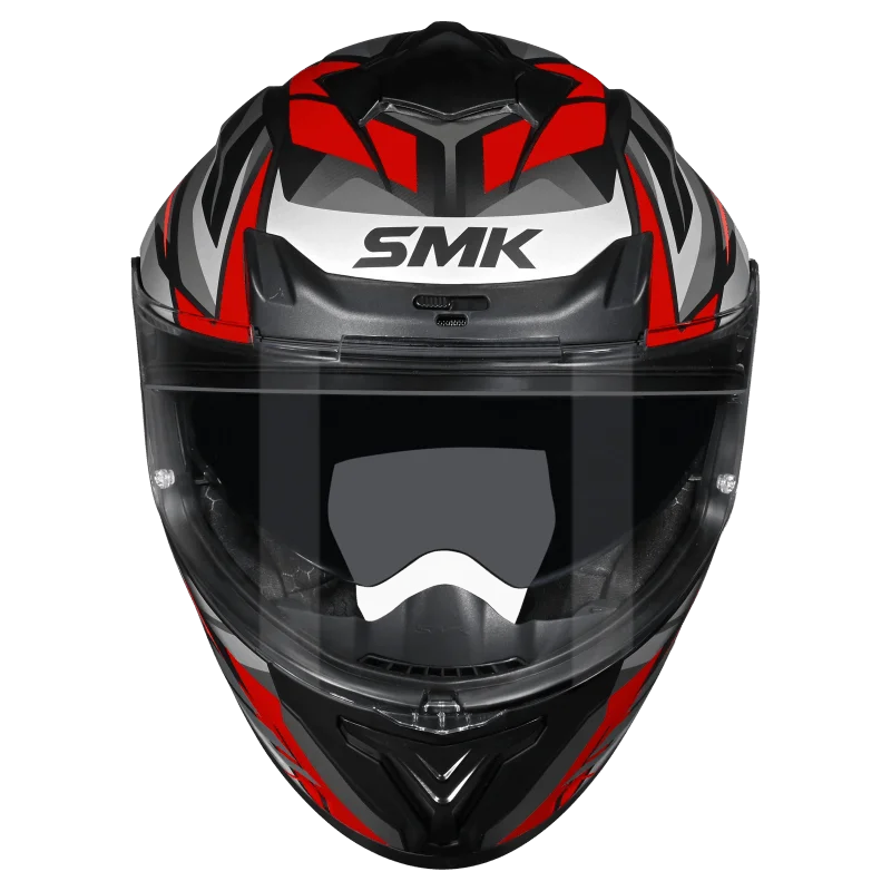 SMK Helmet Typhoon Rival MA263 - Matt Grey Red - Image 2
