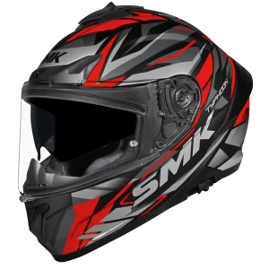 SMK Helmet Typhoon Rival MA263 – Matt Grey Red