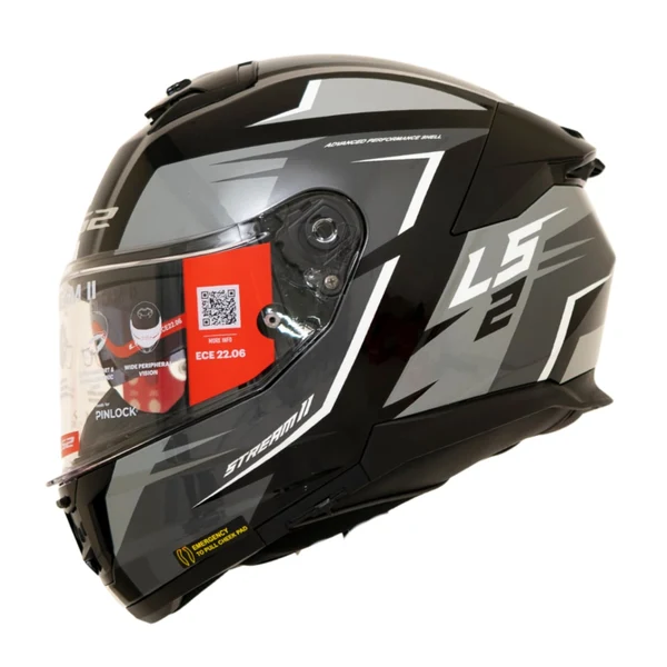 LS2 FF320 Stream II Meteor - Black Grey - Image 2