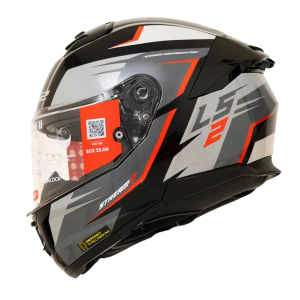 LS2 FF320 Stream II Meteor - Black Red - Image 2